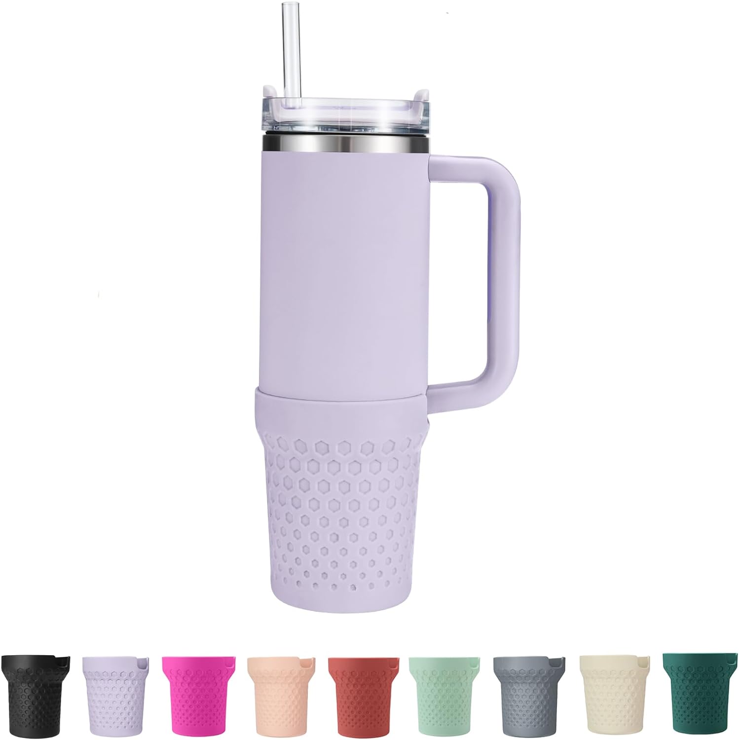 Botas de silicona para Stanley, protector inferior de copa, accesorios para Stanley Quencher H2.0 FlowState Tumbler 40ozStanley Adventure Quencher