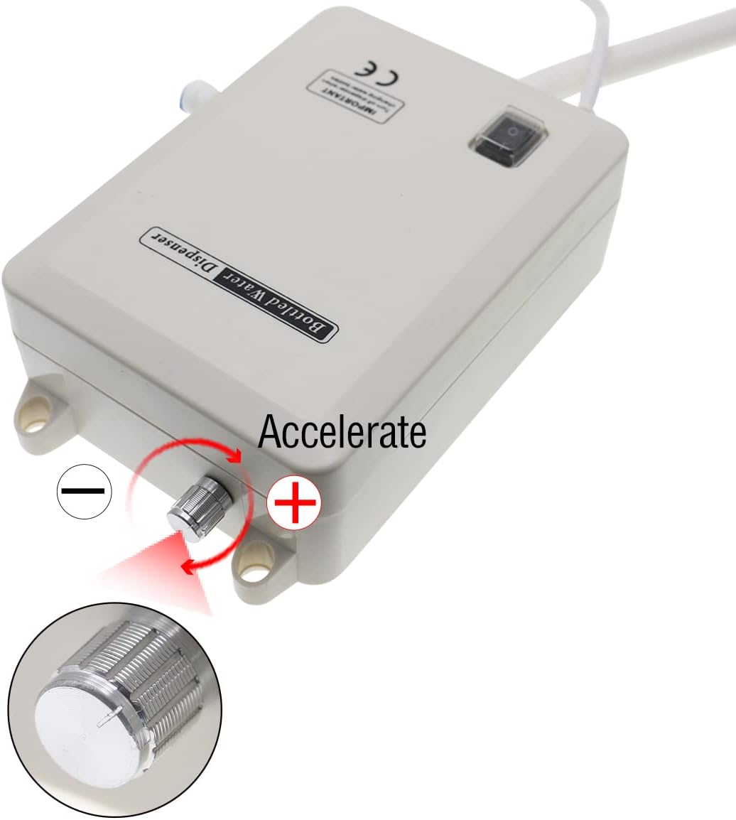 Bomba de agua potable ajustable de velocidad de 110 V, 30 W, 5 galones, 60 PSI, velocidad 2950 flujo, 2 L, enchufe americano, grado alimenticio,