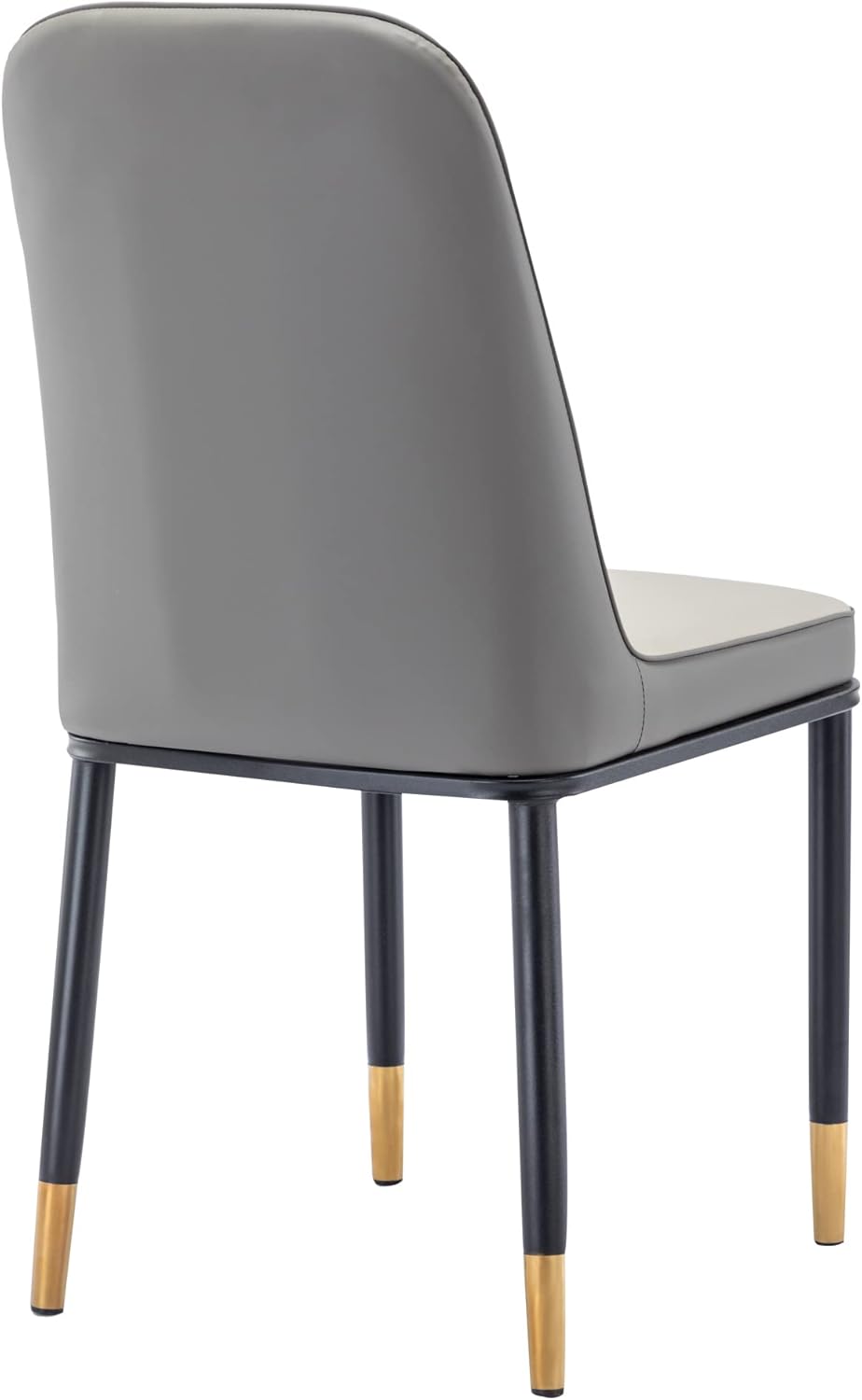 Juego de 4 sillas de comedor, tapizadas de poliuretano, con superficie impermeable y patas de metal para comedor, dormitorio, cocina, restaurante,