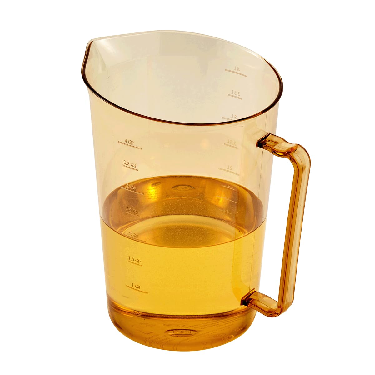Cambro 400MCH150 taza medidora de alto calor ámbar de 4 cuartos
