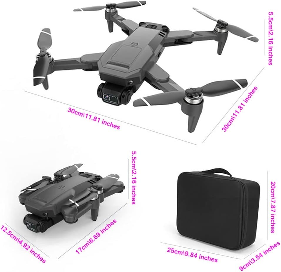 CRAVOURY Doble UAV 5G Motor sin escobillas GPS Drone con posicionamiento de flujo óptico HD 4k Cámara dual Fotografía aérea Ajuste eléctrico Retorno
