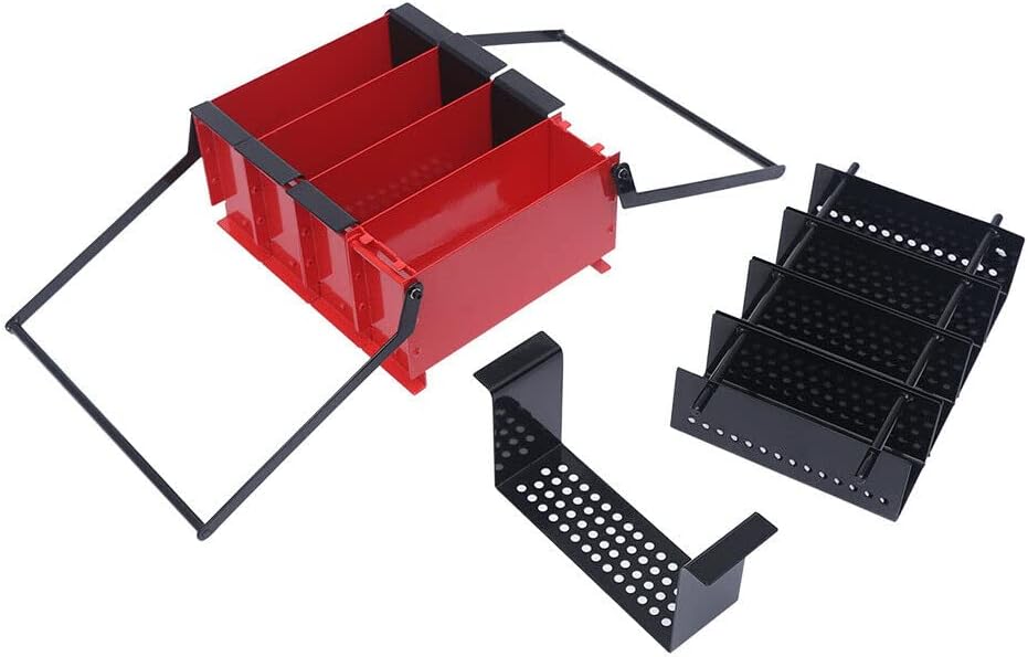 OUKANING Máquina de prensa de papel del fabricante de briquetas del registro de papel negro y rojo 15″ ×12.2″ ×7.1″