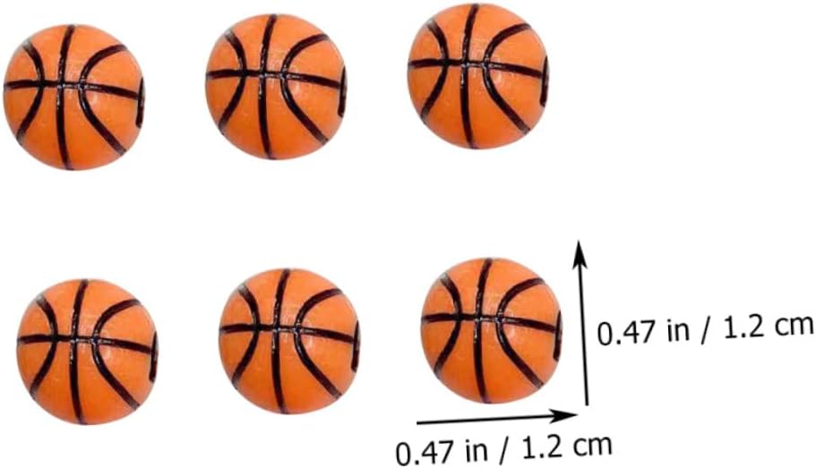 EXCEART 200 cuentas de baloncesto pulseras de fútbol, collares de amistad, medallón, collar, joyería, adorno de béisbol, cuentas de bricolaje,