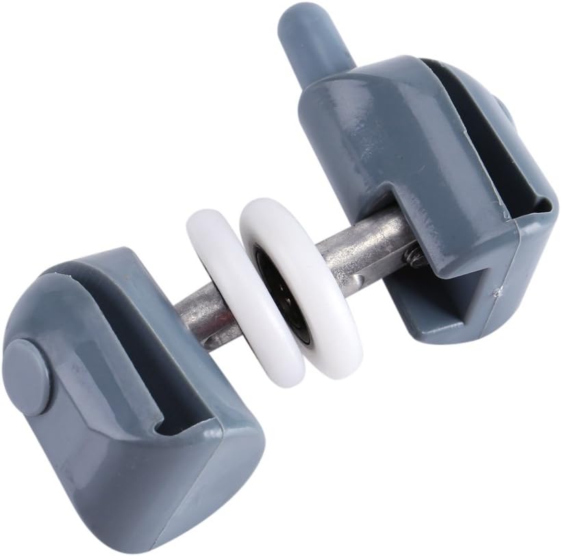 TOPINCN – Rodillos para puerta de ducha, doble inferior, poleas superiores, corredores, kit de repuesto para baño, 8 unidades (rueda individual)