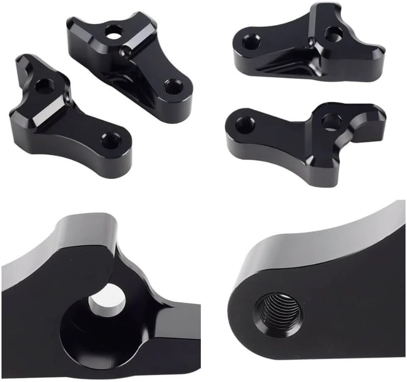 Kit de bloques de bajada negros de 1 pulgada para Harley Touring Road Glide Street Glide Road King Electra Glide Classic Special Custom CVO FLHXS