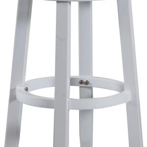 Powell Furniture Linon Morgan – Taburete giratorio de madera de 31.6 pulgadas, color blanco Powell Furniture Linon Morgan – Taburete giratorio de madera de 31.6 pulgadas, color blanco