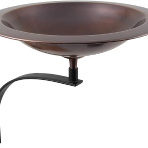 Achla Designs BB-05-WM Classic II – Soporte de pared para pájaros, cobre antiguo, color negro Achla Designs BB-05-WM Classic II – Soporte de pared para pájaros, cobre antiguo, color negro