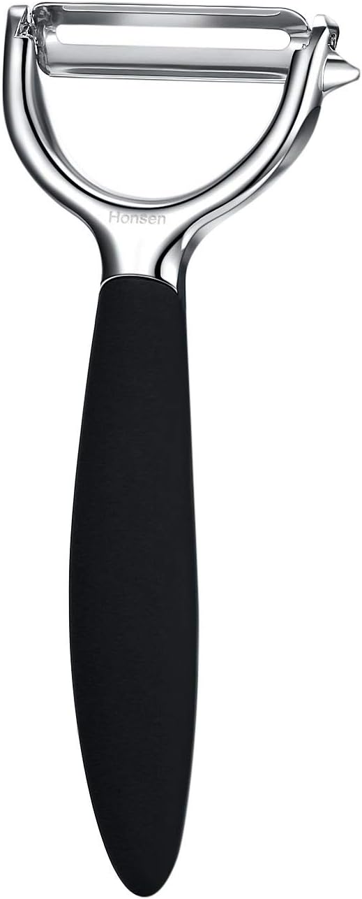 Pelador de patatas de acero inoxidable para cocina, pelador de verduras para todas las frutas, pelador Y con mango antideslizante