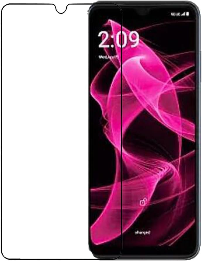 Paquete de 2 protectores de pantalla de vidrio templado Frontier Protector protector para T-Mobile Revvl 6X 5G 2023