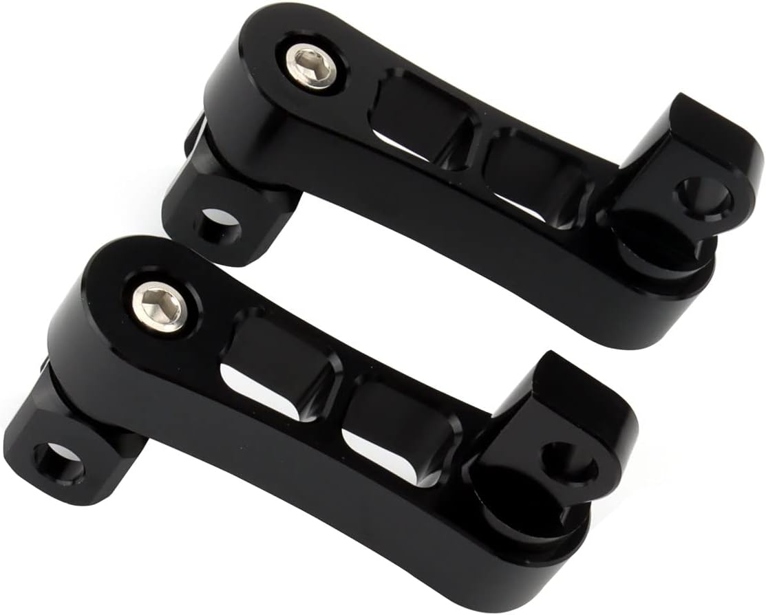 Estriberas ajustables para pasajeros, soportes de extensión de 2 14 pulgadas de montaje macho para Harley Sportster Dyna Softail Touring Road King