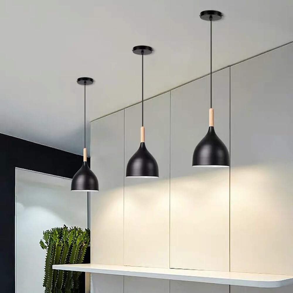 BEMITH Lámpara colgante de tres cabezas Macaron Color de iluminación simple Restaurante Sala de estar Lámpara de luz Isla de cocina Moderno