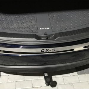 GZBFTDH Protector de parachoques trasero para Mazda CX5 cx-5, accesorios 2017-2023, piezas de automóvil, cubierta de umbral de puerta trasera de GZBFTDH Protector de parachoques trasero para Mazda CX5 cx-5, accesorios 2017-2023, piezas de automóvil, cubierta de umbral de puerta trasera de