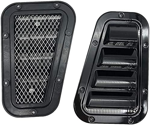 Alas de ventilación del capó de automóvil ABS, ventilación frontal del capó lateral, cubierta de acero, cubierta de nieve de entrada de flujo de