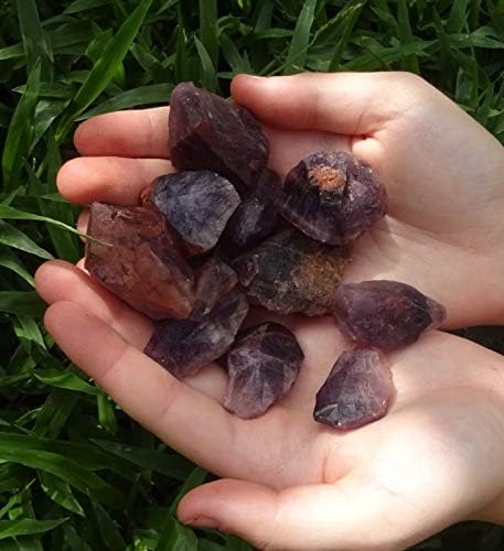 Cacoxenite Raw Cacoxenite Super 7  Sacred 7 AA Grado “Melodies Stone” piedra preciosa curativa de cristal natural en bruto, juego de 10 piezas, Gema