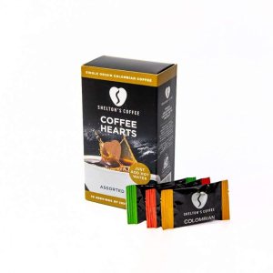 Shelton’s Coffee Corazones de sabores surtidos Shelton’s Coffee Corazones de sabores surtidos