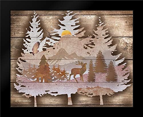 ArtDirect Wargo, Ed 24×20 Black Modern Framed Art Print Titled Great Outdoors I