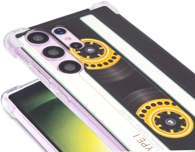 Funda compatible con Galaxy S23 Ultra, funda retro vintage con funda protectora de TPU suave para Galaxy S23 Ultra de 6.8 pulgadas