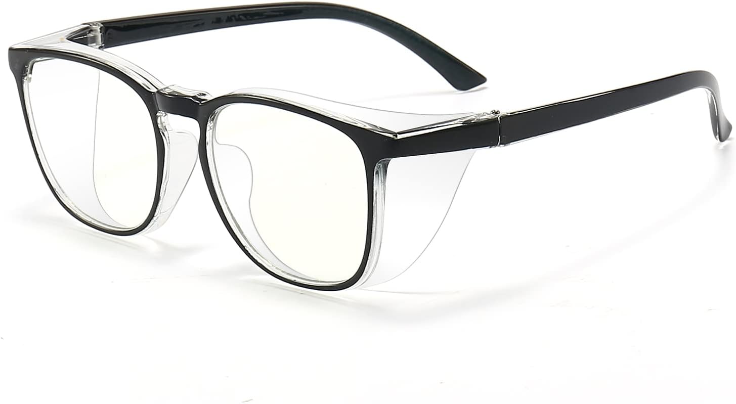 ALWAYSUV Myopía – Gafas clásicas negras envolventes con marco miope, para distancias cortas y miopes para mujereshombres, 3.0