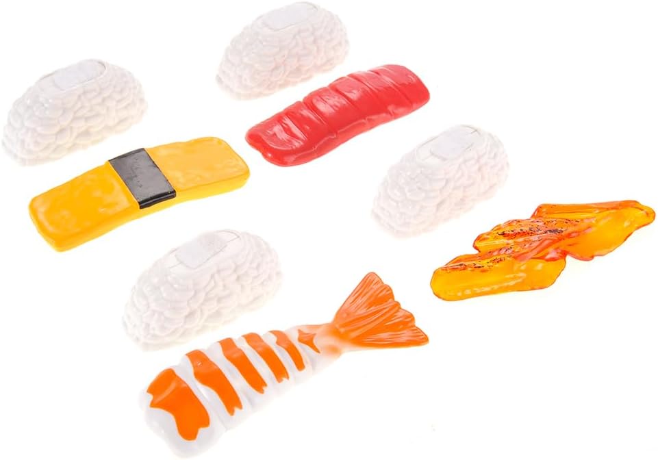 PowerTRC Juego de comida japonesa de juguete de sushi Bento  Juego de 19 piezas de juguetes de comida de corte para niños de 3, 4, 5, 6, 7, 8, 9+