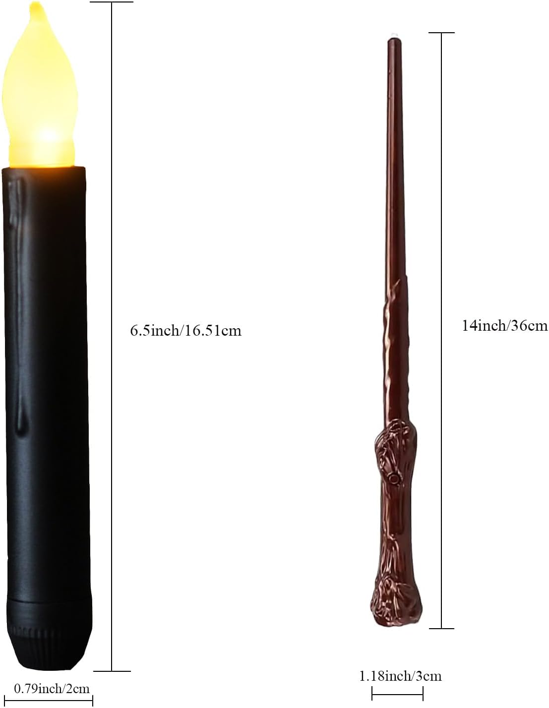 Velas LED sin llama, funciona con pilas, con control remoto y temporizador, vela eléctrica falsa para ventana parpadeante como cera real, vela