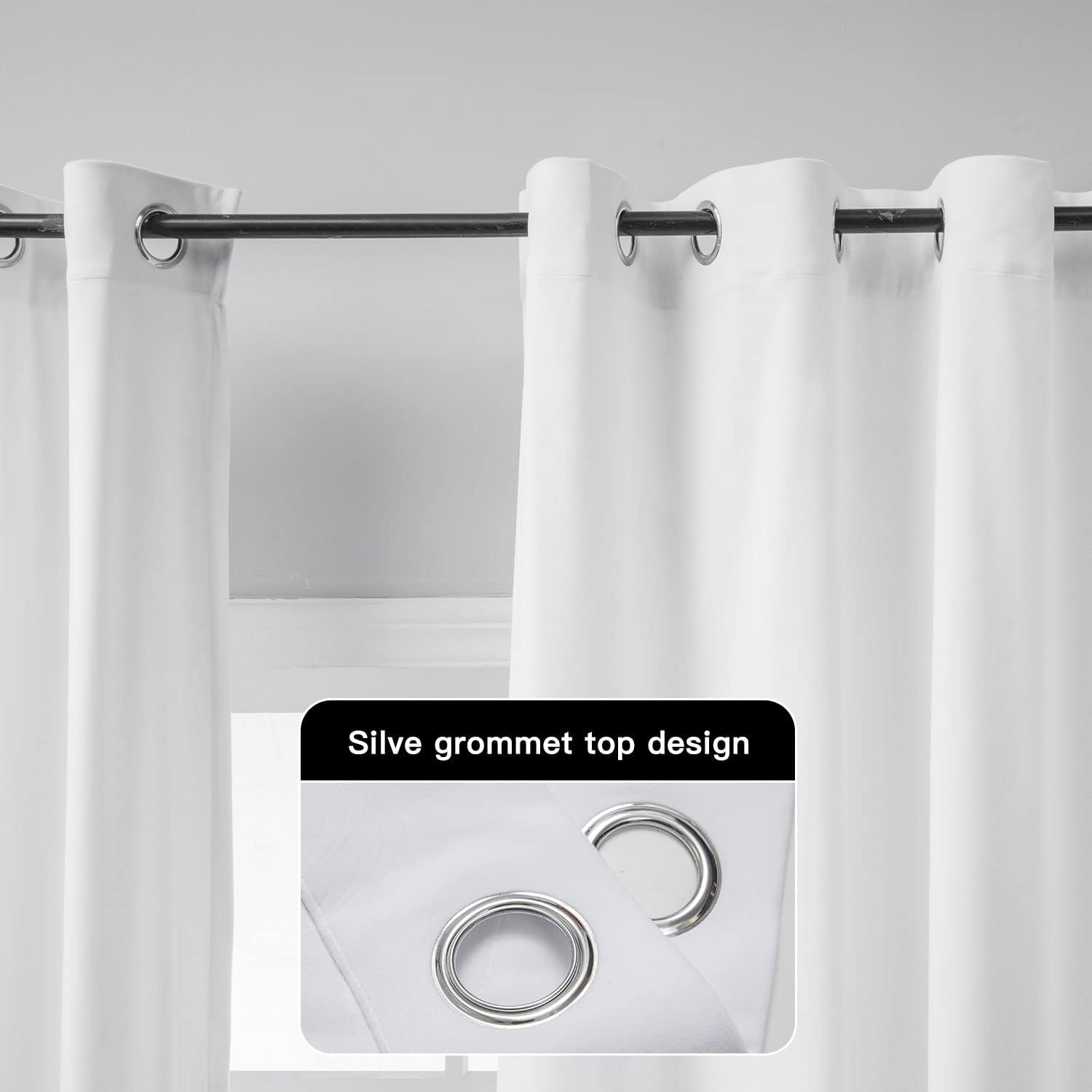 Cortinas de terciopelo  Tratamiento de cortina de ventana para dormitorio, sala de estar con ojales, cortinas de terciopelo con aislamiento térmico,