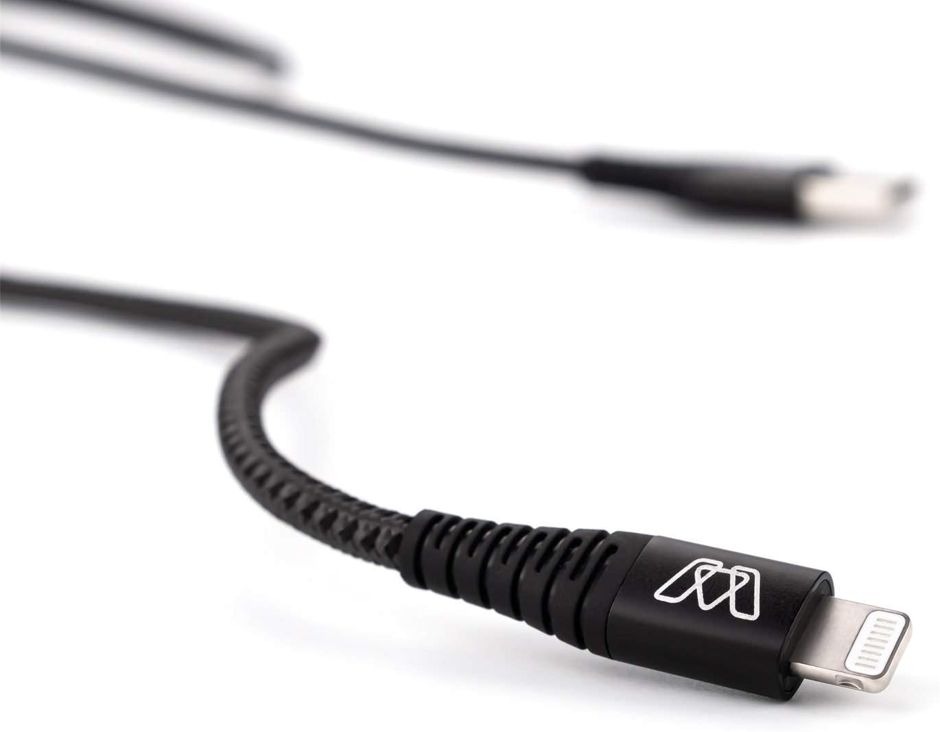 Sewell MOS Strike USB-C to Lightning Fast Charge Cable for iPhone 6 ft. Supports USB-C Power Delivery iPhone 11, 11 Pro, X, XS, 8, Max, Gray