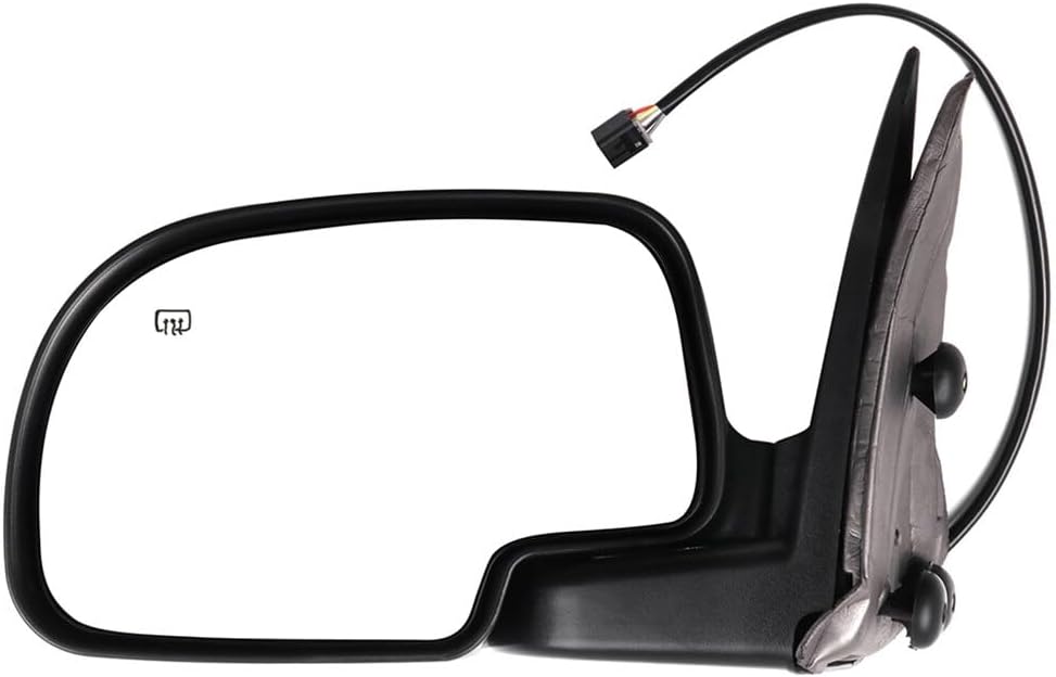 SCITOO Espejo retrovisor lateral izquierdo para 2002 Chevy Avalanche 1500 2500 2000-2002 Suburban 1500 2500 Calefacción Manual Plegable Negro