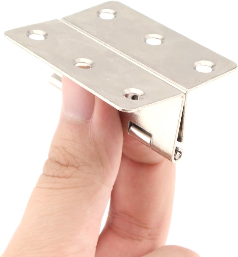 Bisagras decorativas de caja de 2 piezas, 1.732 x 0.591 x 0.039 in, cuatro bisagras plegables para puerta, gabinete, muebles, baúl de joyería vintage