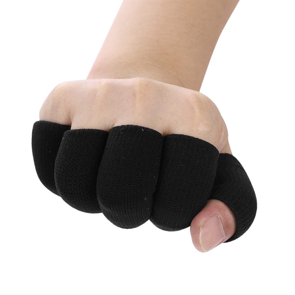 20 fundas elásticas para los dedos, soporte deportivo para pulgar, protector de artritis, cubierta transpirable para dedos gatillo, grietas,