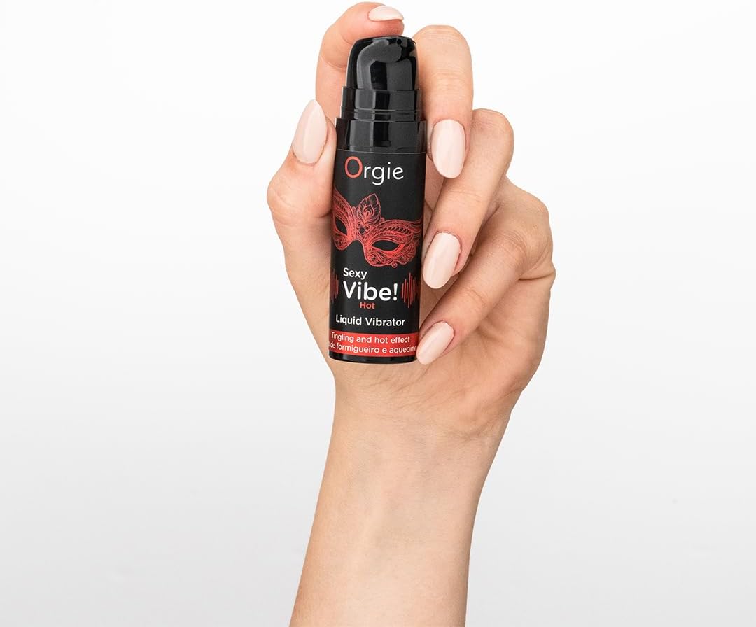 Sexy Vibe! Hot by Orgie. Vibrador líquido. Gel emocionante besable con ingredientes activos de plantas de la selva amazónica y un toque de sabor a