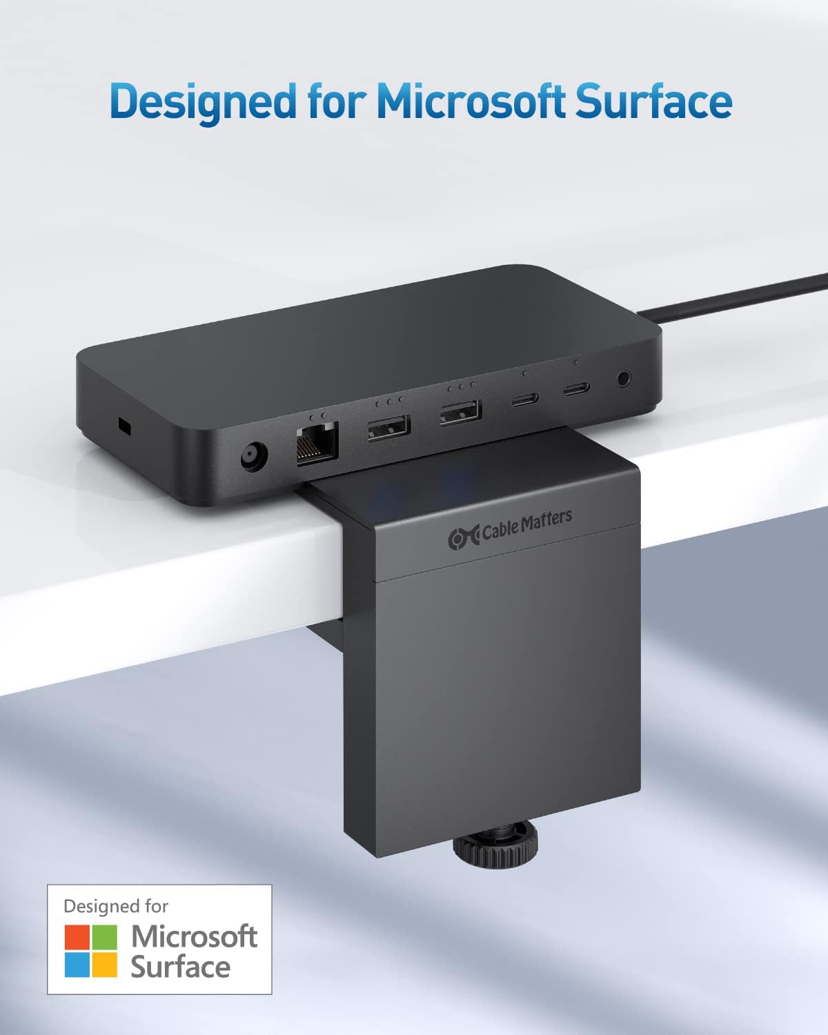 Diseñado para Microsoft Surface Soporte de escritorio Cable Matters para Microsoft Surface Thunderbolt 4 Dock