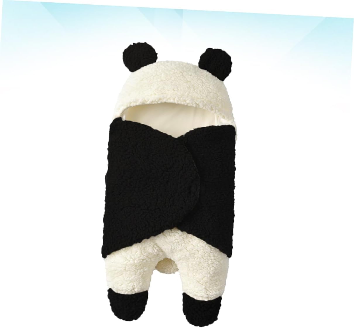 Beatifufu Manta para envolver el saco de dormir del invierno del bebé del panda suave del saco de dormir del invierno de la manta del saco