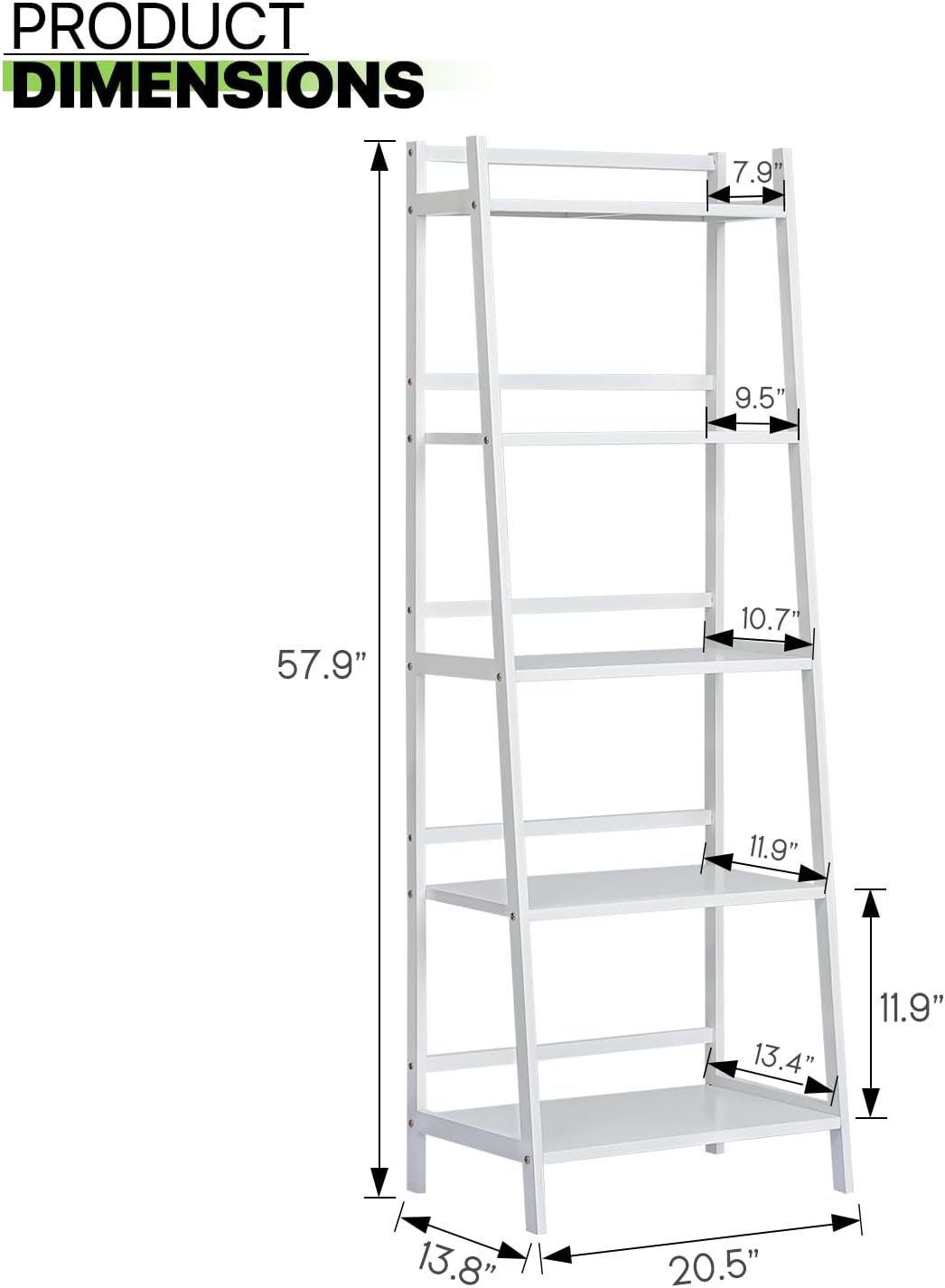 Magshion Organizador trapezoidal de bambú para escaleras, organizador de macetas de 5 niveles para interiores y exteriores, estante de exhibición de