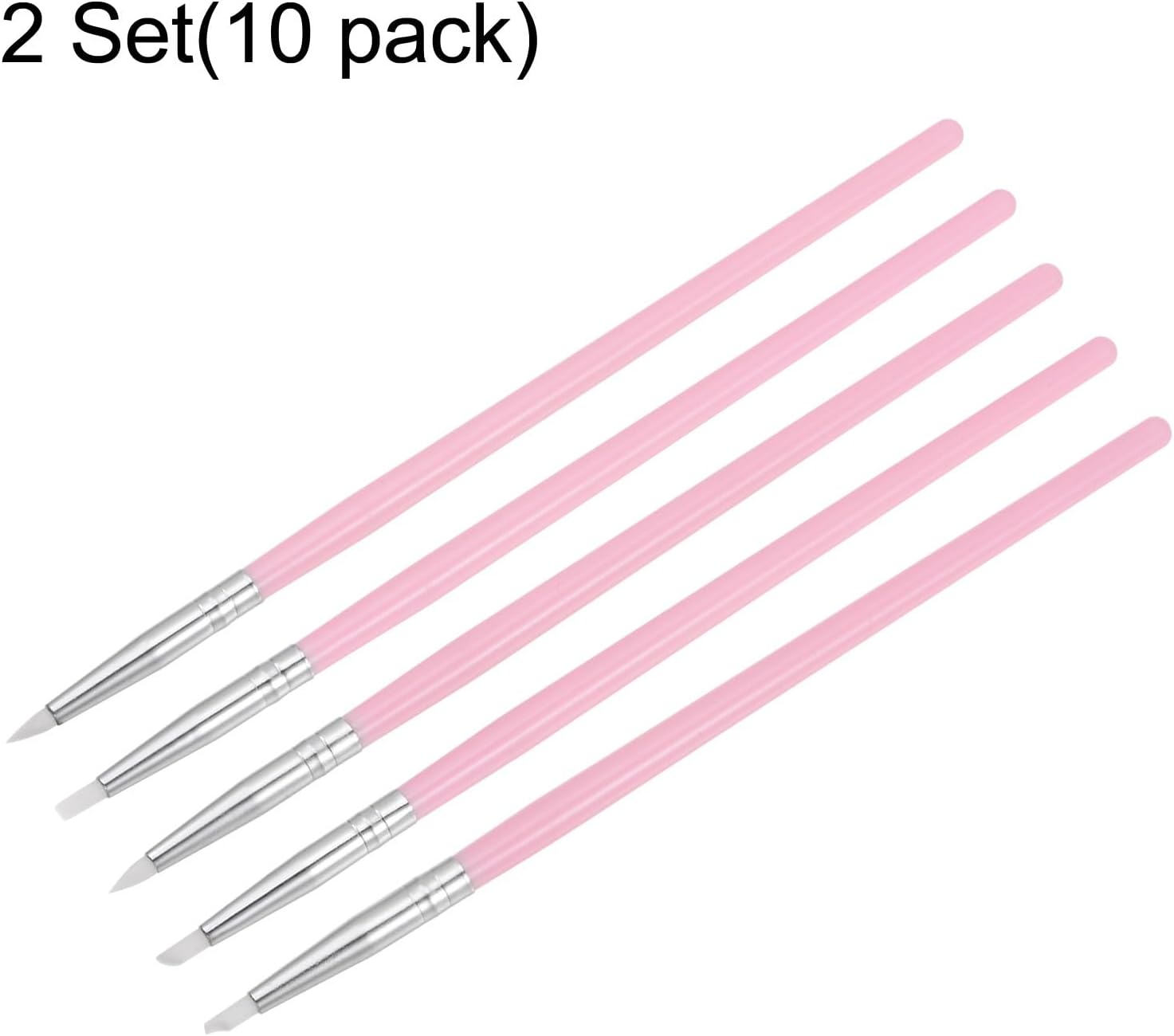 HARFINGTON Juego de 10 herramientas para esculpir arcilla, moldeador de arcilla con punta de goma, pinceles de silicona, herramienta de tallado para