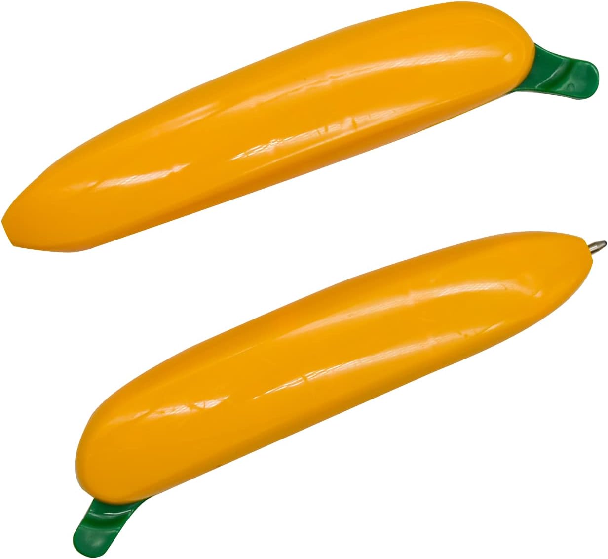 Lopenle 10 bolígrafos de plátano novedosos bolígrafos de frutas divertidos para niños, bolígrafos de escritura lindos bolígrafos de 0.039 in de
