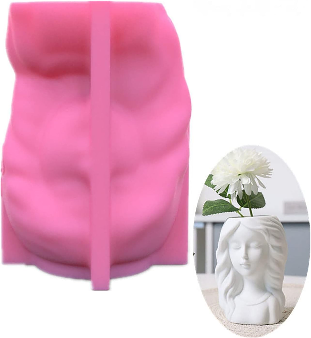 Molde de maceta para cemento, silicio, bricolaje, moldes para jarrones, plantas de hormigón, hechas a mano, herramienta de decoración del hogar,