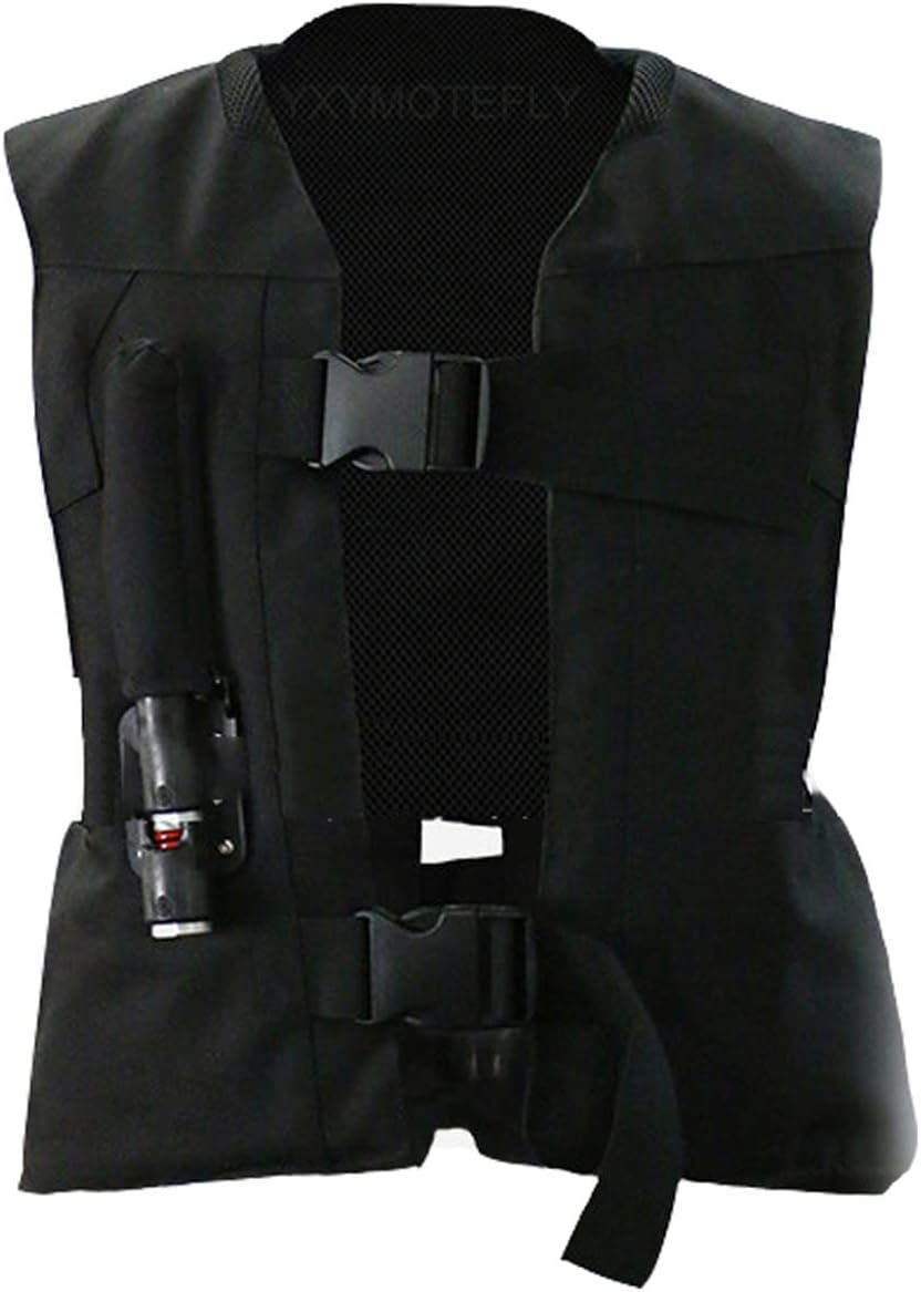 YXYMOTEFLY Chaleco ecuestre para niños, con bolsa de aire para motocicleta, chaqueta de tamaño ajustable con hebilla, abrigo para espectáculos de
