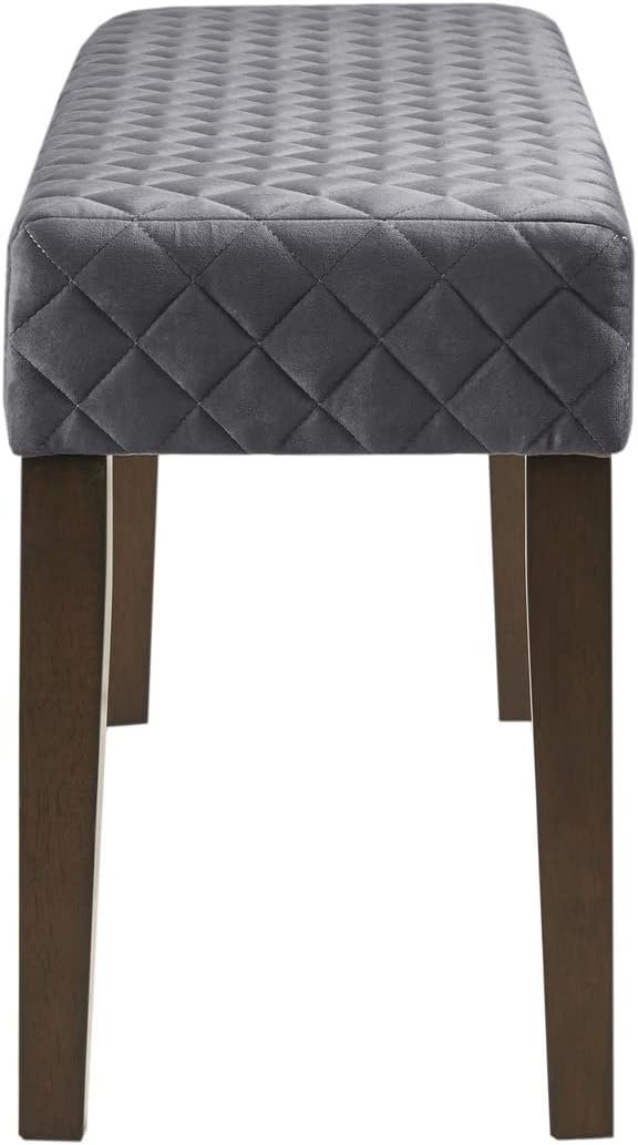 510 DESIGN Cheshire – Banco decorativo para dormitorio, diseño marroquí acolchado de diamante, reposapiés otomano acolchado para sala de estar,
