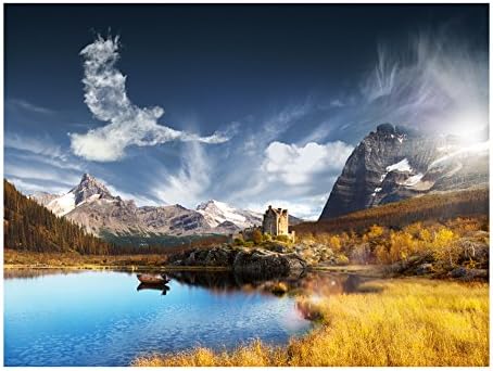 artgeist Wall Mural Landscape 118×91 in – XXL Non-Woven Wallpaper Fleece Wall Decor Photo Print Picture Image Design Home Decoration Nature Lake
