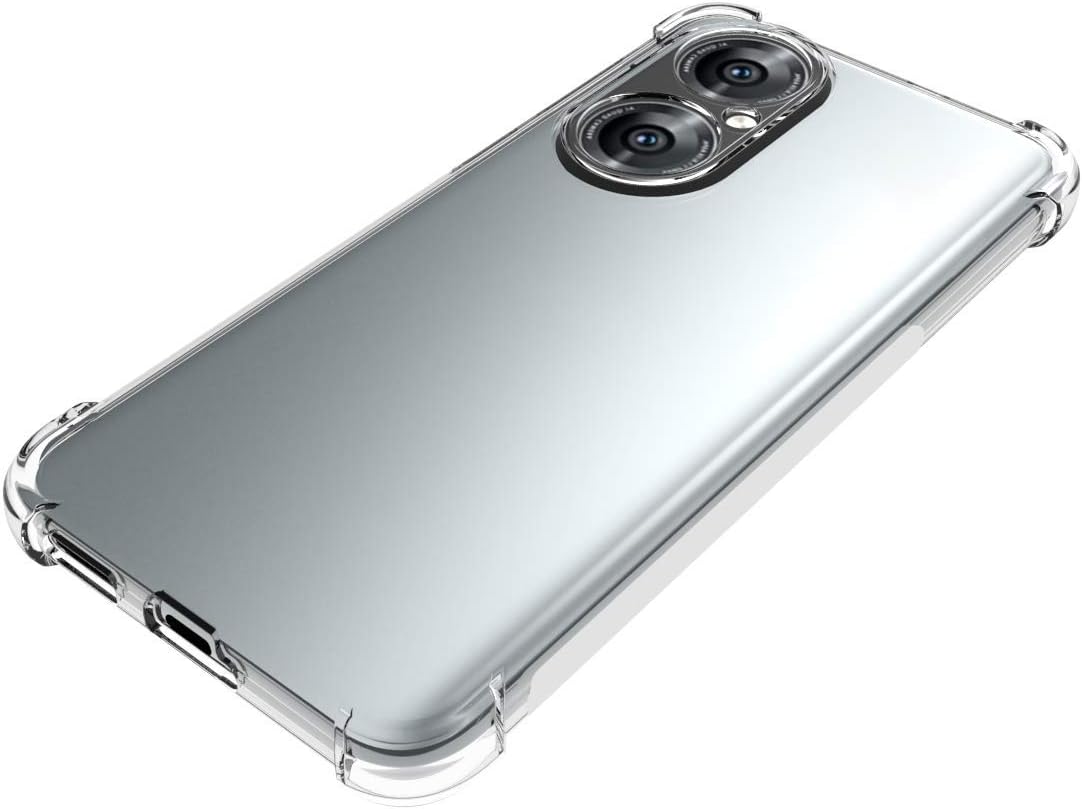 Funda para Huawei P50 Clear TPU Cuatro Esquinas Cubierta Protectora Transparente Suave Funda