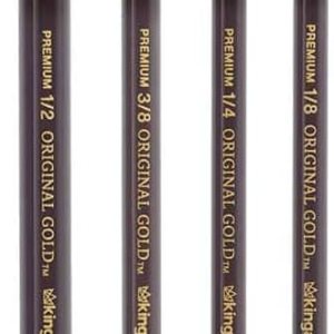 KINGART B-095 Premium – Juego de brochas para licuadora Crescent Filbert de oro original, 4 piezas, cerdas sintéticasTaklon para pintura acrílica y KINGART B-095 Premium – Juego de brochas para licuadora Crescent Filbert de oro original, 4 piezas, cerdas sintéticasTaklon para pintura acrílica y