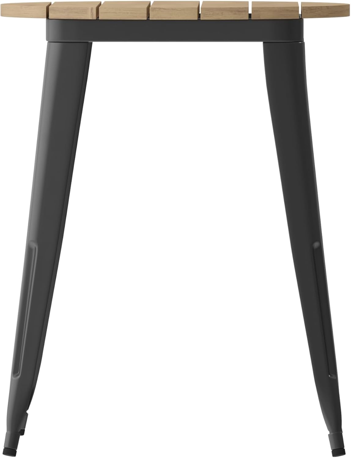 Merrick Lane Dryden – Mesa de comedor con altura de barra para exteriores, parte superior de poliresina para todo tipo de clima con base de acero,