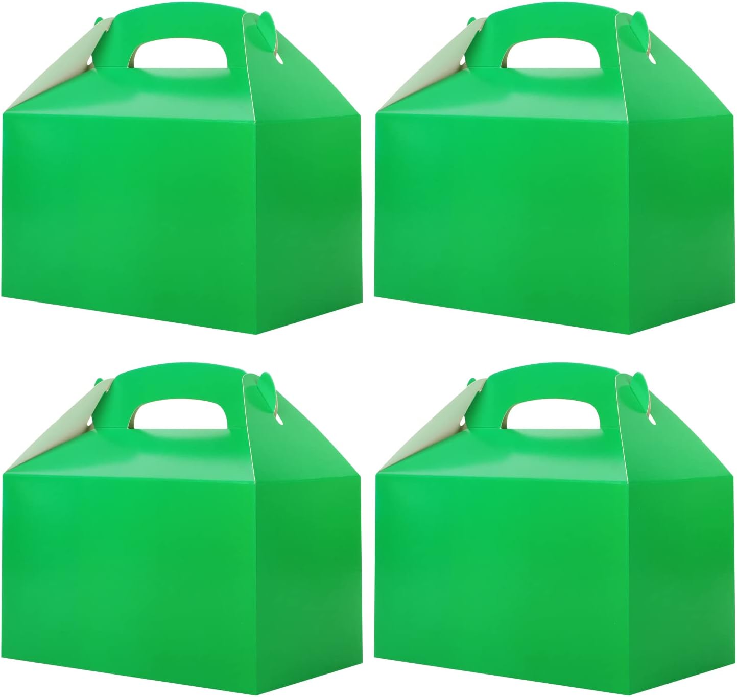 Caja de golosinas verde para fiestas