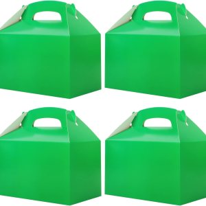 Caja de golosinas verde para fiestas Caja de golosinas verde para fiestas