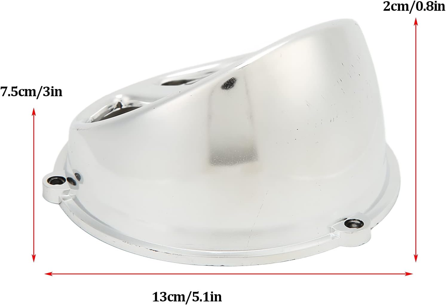 Qiilu Tapa de ventilador, tapa de pala de aire, cromada, cubierta de ventilador de refrigeración, tapa de pala de aire QY20211061, repuesto para GY6