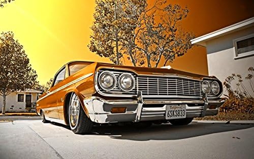 makeuseof 1964 Impala Convertible Lowrider Deportivo Coche Decoración Del Hogar Póster