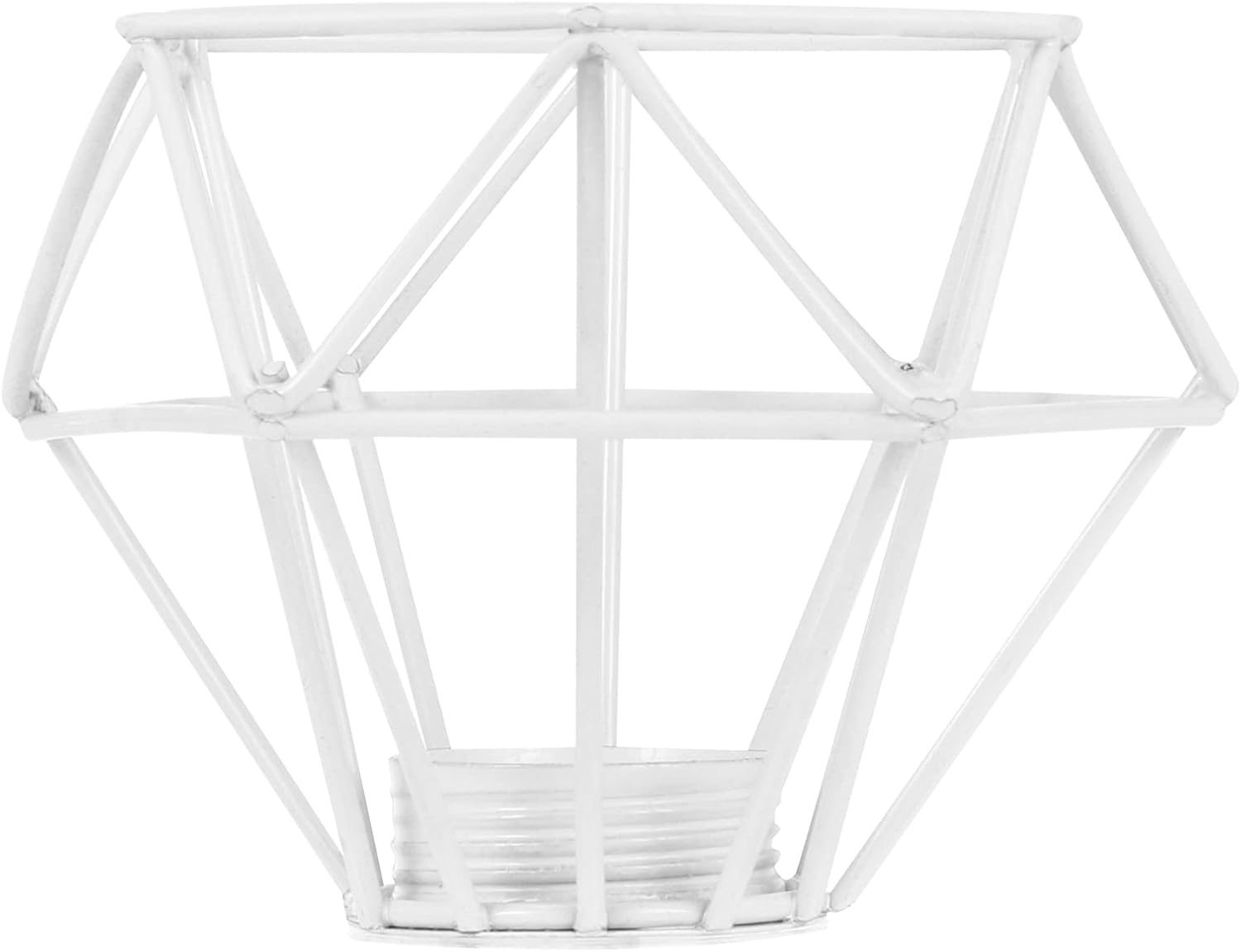 CALLARON Pantalla de lámpara de jaula Pantalla de lámpara de alambre Protector de lámpara de metal Pantalla de lámpara de diamante Cubierta de