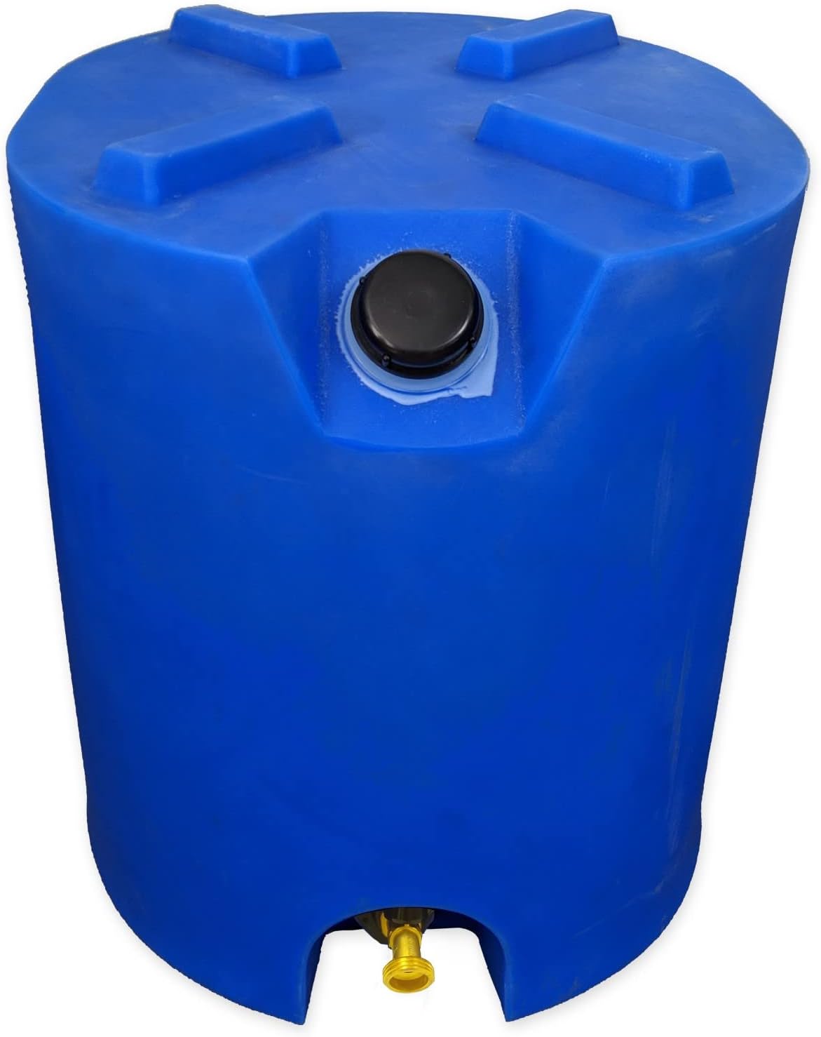 Tanque de almacenamiento de agua de emergencia apilable de 30 galones, 2 tanques y kit de tratamiento de agua, plástico de grado alimenticio sin