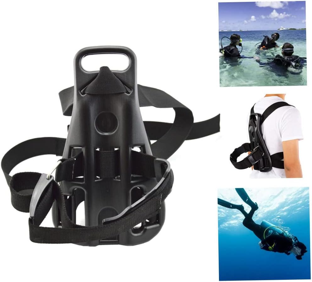 Mednkoku Mochila de tanque de buceo, soporte para tanque de buceo, soporte para tanque de buceo, soporte de botella de oxígeno para deportes bajo el