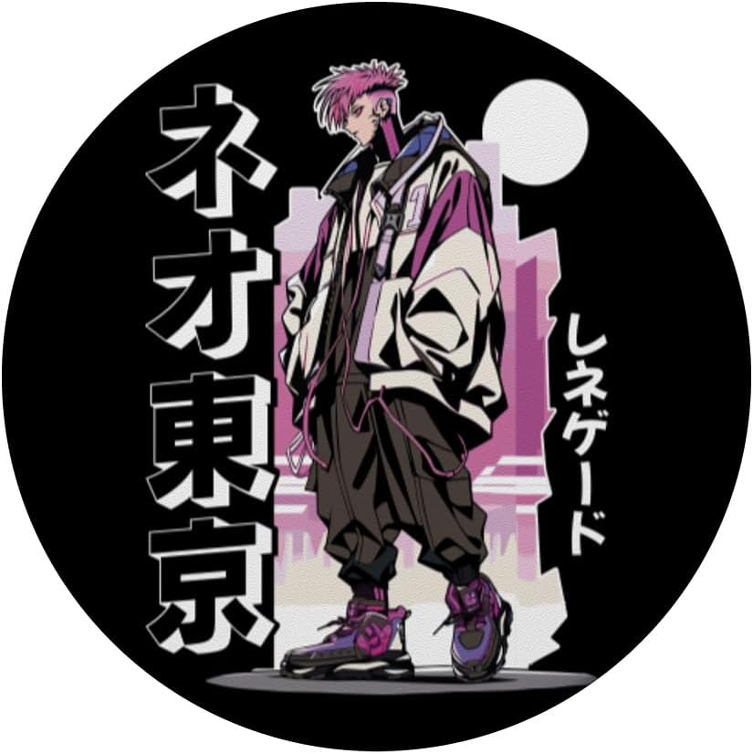 Asiático anime japonés chino chico estilo PopSockets estándar PopGrip